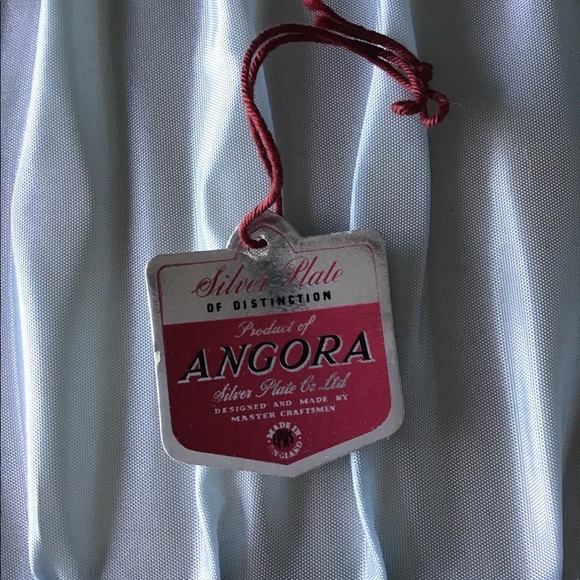 Vintage Angora silver plate demitasse teaspoon set - Picture 2 of 6